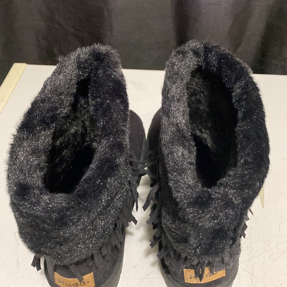 New Mudd black boots with fur size 8.5 - Picture 6 of 12